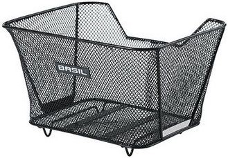 Metalen Fietsmand Basil Lesto met WSL-systeem 32 x 41 x 25 cm - Zwart