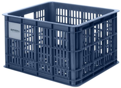 Gerecyclede fietskrat Basil Crate M 29.5 liter 35 x 45 x 25 cm - bluestone