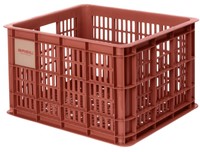 Gerecyclede fietskrat Basil Crate M 29.5 liter 35 x 45 x 25 cm - terra red