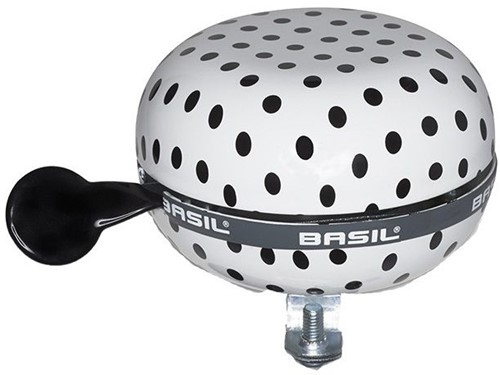 Basil Fietsbel Bloom Big Bell Ø 80mm White / Blank Dots