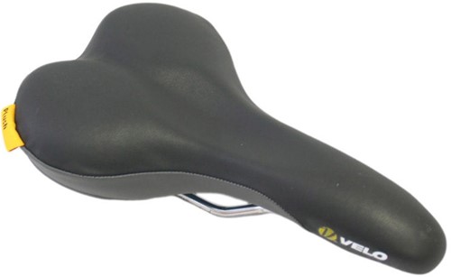 Fiets Zadel Velo Plush D2 Heren Zwart / Grijs