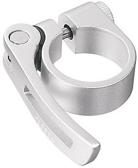 Fiets Zadelpenklem Ergotec SCQ-080 ø31,8 mm aluminium met snelspanner - zilver