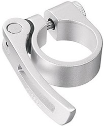 Fiets Zadelpenklem Ergotec SCQ-080 ø34,9 mm aluminium met snelspanner - zilver