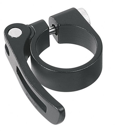 Fiets Zadelpenklem Ergotec SCQ-080 ø28.6 aluminium met snelspanner - zwart