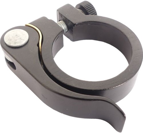 Fiets Zadelpenklem Ergotec SCQ-030 ø31,8 mm aluminium met snelspanner - zwart