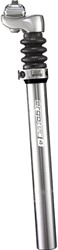 Fiets Telescopische verende zadelpen Ergotec Glide ø27.2 mm / 350 mm - zilver