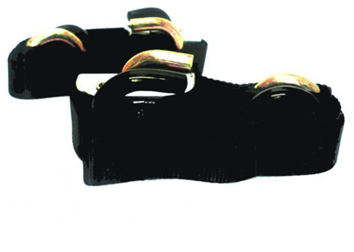 spanbanden set zwart universeel scooter / motorfiets 2 stuks