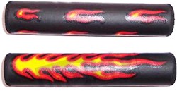 remgreepfoam zwart diversen scooters / brommers (glad) flame