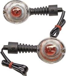 Knipperlicht Set Helder Glas (Rond Model) Universeel Scooter / Schakelbrommer
