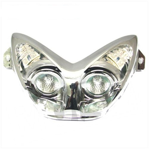 koplamp yamaha aerox chroom halogeen + led