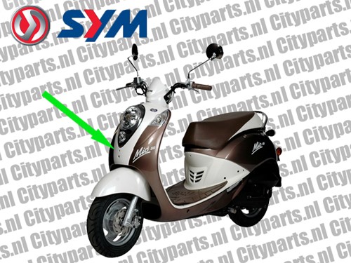 voorscherm sym mio - wit metalic