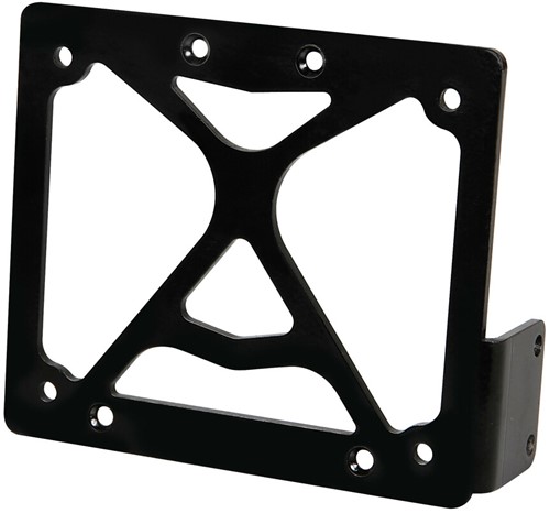 Kentekenplaathouder Aluminium Zwart  100x175mm (Vierkant) Scooter (Voor Vierkante Plaat)