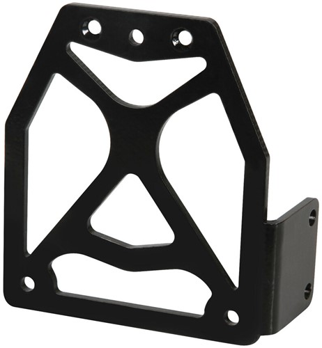 Kentekenplaathouder Aluminium Zwart 100x116 (Staand) Scooter (Voor Staande Plaat)