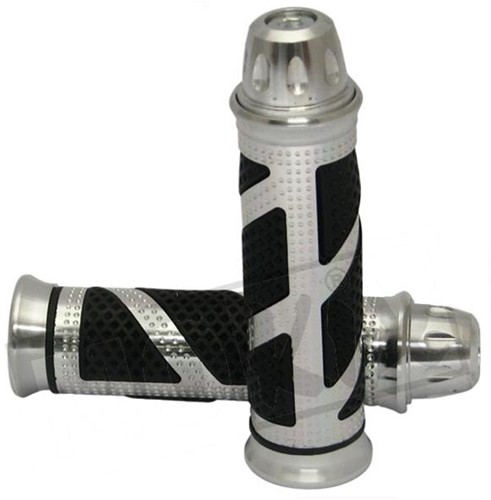 handvatset SPC 22/24mm universeel scooter/brommer chroom