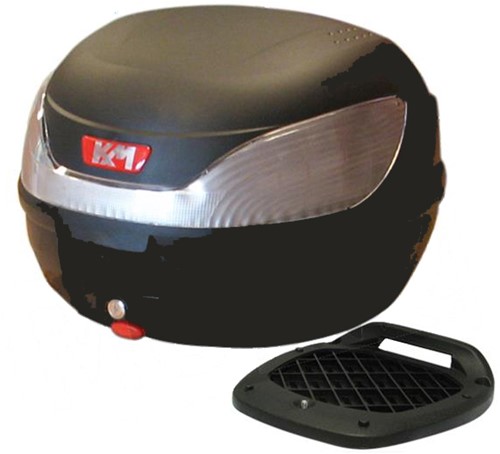 Topkoffer KXM Scooter 32L + Afneembare Slede Zwart 43 x 41 x 31.5cm