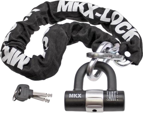 Kettingslot Scooter MKX Lengte 90cm 3*** Art Gekeurd 10mm Dikke Schakel U-lock