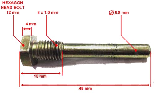 remblokpen peugeot viva city 2008 / honda mb / honda mt / sym orbit p.stuk