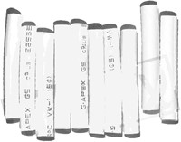 krimpkous 5.0mm x 40mm WIT 10stuks