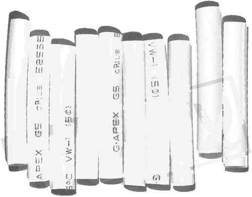 krimpkous 5.0mm x 40mm WIT 10stuks