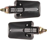 Knipperlicht Set Oranje Zwart Vierkant E-keur Derbi Senda / Derbi Gpr 50 / Aprilia RS 50 / Aprilia SX 50 / Universeel Scooter / Bromfiets / Motorfiets-2