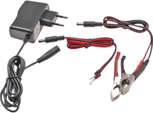 Acculader Scooter (Druppellader) 12volt 0.5amp - Voor GEL-AGM/LEAD-ACID - Universeel Scooter / Bromfiets