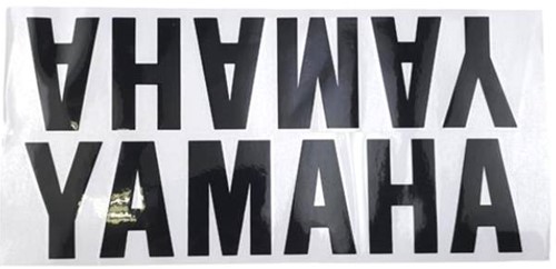 Sticker Set Zwart voor Yamaha 2 Delig Voor Onderspoiler [Links En Rechts]
