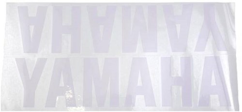 Sticker Set Wit voor Yamaha 2 Delig Voor Onderspoiler - Links En Rechts - 32.7 x 7.5cm
