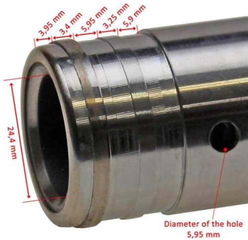 Voorvork Poot voor Derbi Senda X-Race / Senda Xtreme / Gilera SMT 50 / Rieju MRt 50 - Per Stuk - Lengte 612mm