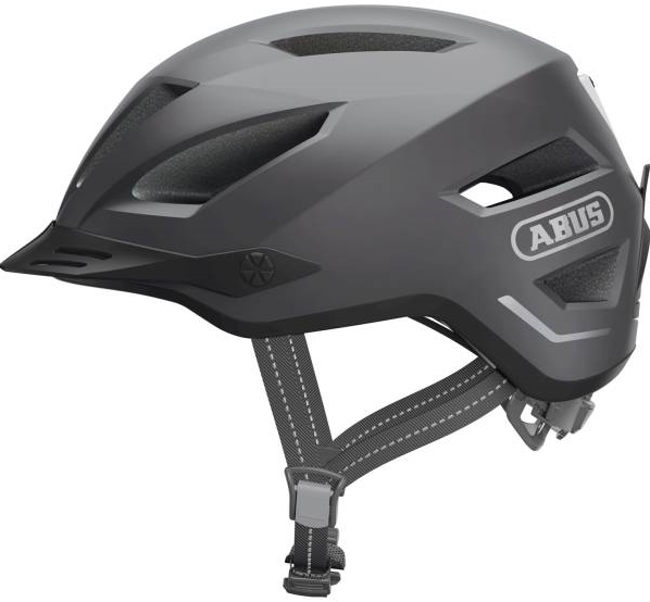 wenkbrauw Echt Wijzer Helm ABUS Urban Pedelec 2.0 voor snorfiets & Speed Pedelec NTA-8776 gekeurd  - Titan - Maat S - met achterlicht Cityparts