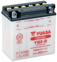 Accu Yuasa YB9-B 12volt 9Ah 138 x 77 x 141mm zuur accu