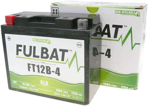 Accu FULBAT FT12B-4 12volt 10Ah 130 x 69 x 150mm Onderhoudsvrij SLA
