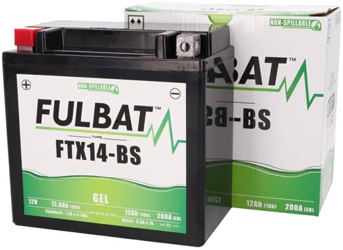 Accu FULBAT FTX14-BS 12volt 12Ah 150 x 87 x 145mm Onderhoudsvrij SLA