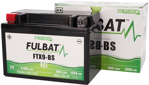 Accu FULBAT FTX9-BS 12volt 8Ah 150 x 87 x 105mm Onderhoudsvrij GEL