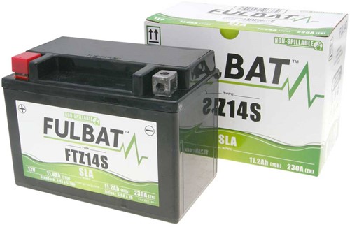 Accu FULBAT FTZ14S 12volt 11.2Ah 150 x 87 x 110mm Onderhoudsvrij GEL
