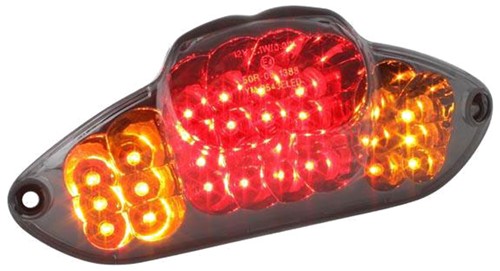 Achterlicht Led STR8 Blackline Gilera Runner V.a 2005 RST / Gilera DNA Knipperlicht ingbouwd STR-656.04 / CE