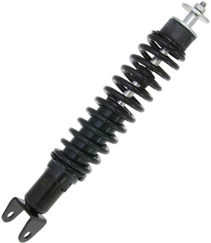 Schokbreker RMS voor Piaggio / Gilera / Vespa / Derbi / Aprilia Achterzijde zwart 320 mm