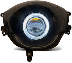 Koplamp ANGEL EYE Piaggio Zip 2000 Complete Unit [Witte Devil Eye]