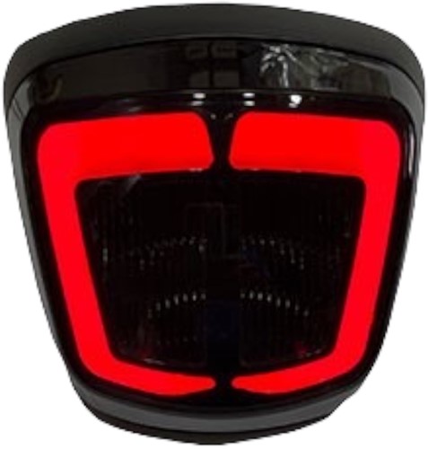 Achterlicht Led Vespa Sprint en Primavera Euro4 / 5 Glans Zwart Zonder Knipperlichten