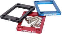 Ophoogplaat spruitstuk Doppler voor Minarelli AM6 / Derbi EDE50 / Derbi D50B0 5mm Zwart-2