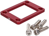 Ophoogplaat spruitstuk Doppler voor Minarelli AM6 / Derbi EDE50 / Derbi D50B0 5mm Rood