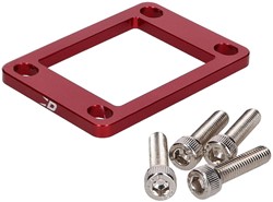 Ophoogplaat spruitstuk Doppler voor Minarelli AM6 / Derbi EDE50 / Derbi D50B0 5mm Rood