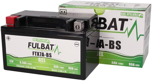 Accu FULBAT FTX7A-BS 12volt 6Ah 150 x 87 x 93mm Onderhoudsvrij GEL