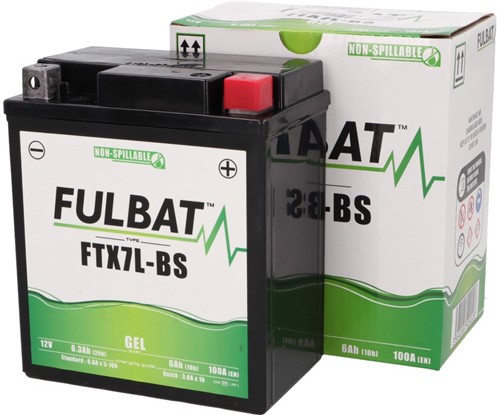 Accu FULBAT FTX7L-BS 12volt 6.3Ah 115 x 70 x 130mm Onderhoudsvrij GEL