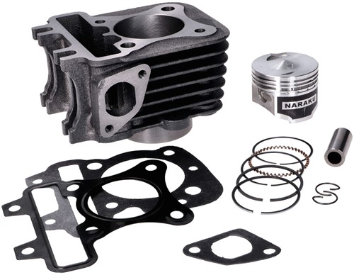 Cilinder 80cc Naraku Aprilia 4T / Derbi 4T / Piaggio 4T / Vespa 4T / Malaguti 4T (2v Motoren) Giertijzer NK104.41