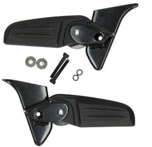 Duo Voetsteun Set Inklapbaar Mat Zwart Vespa Primavera / Vespa Sprint