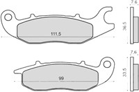 Remblokset RMS voor Rieju / Honda -2