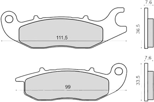 Remblokset RMS voor Rieju / Honda -2