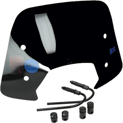 Windscherm Zwart Glans Vespa Sprint Laag Model Origineel Model + Bevestigings Set