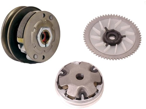Koppeling + Variokit Compleet Peugeot / Kymco Agility 50 4t / China Gy6 4t / Baotian 4t / Btc / Agm / Honda 2t (Diameter Ø 107mm)