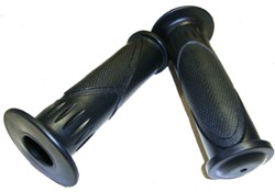 handvatset Retro look zwart universeel scooter / brommer